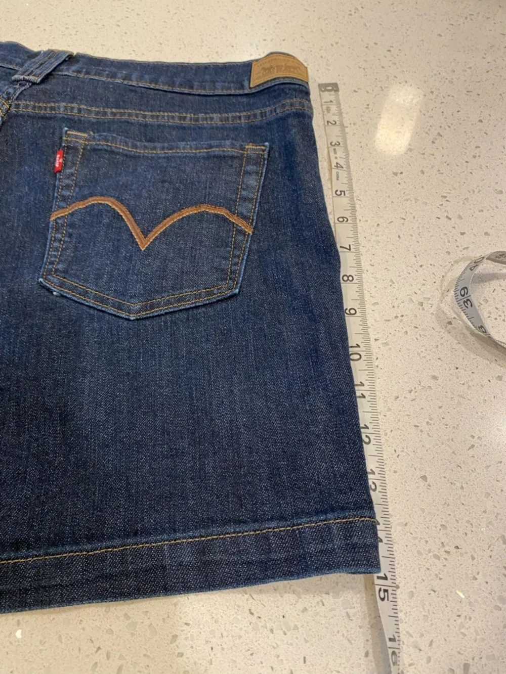 Levi's 515 Denim Shorts size 16 cowboy western festival Y2K